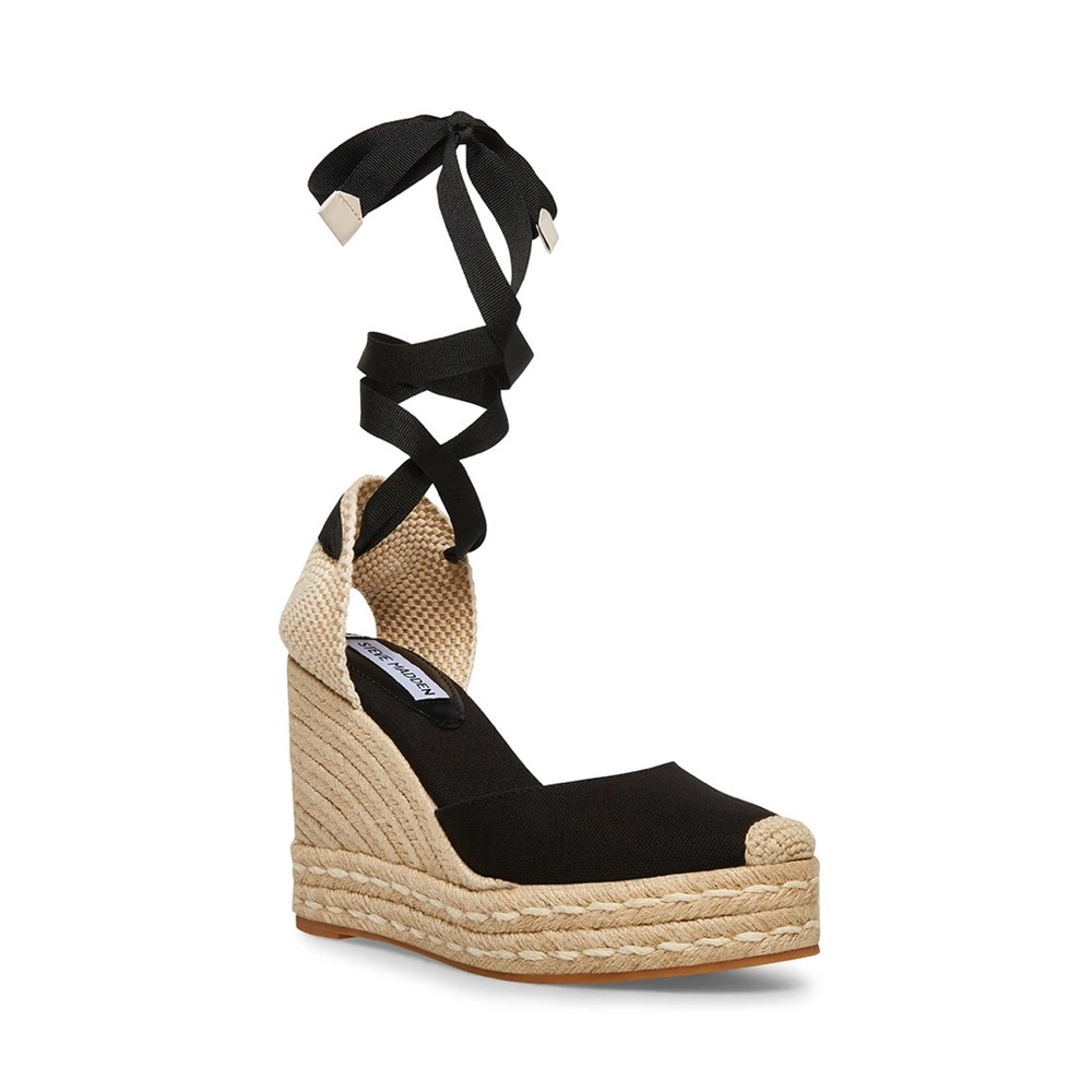 Lace up wedge